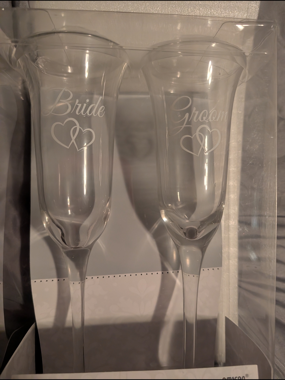 Bride & Groom  Champagne Flutes